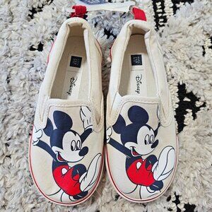 NEW Gap Toddler Disney Mickey Mouse Canvas Slip On Shoes 9